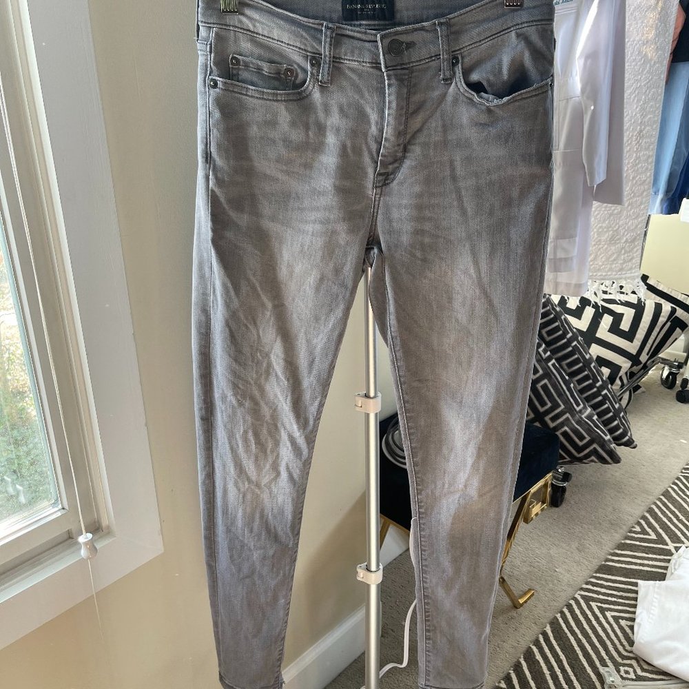 Womens Jeans, Gray wash - Banana Republic, Sculpt Skinny size 27/4